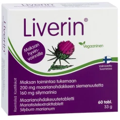 LIVERIN MAARIANOHDAKEUUTETABLETTI 60 KPL
