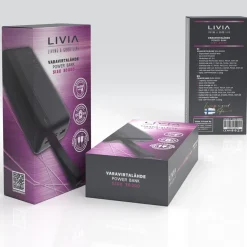 LIVIA VARAVIRTALÄHDE QC22.5W SISU 30000 MAH
