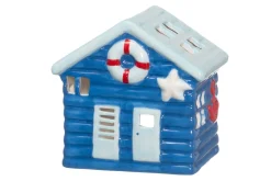 4LIVING LYHTY BEACH HUT SININEN/VAALEANSININEN 14 CM