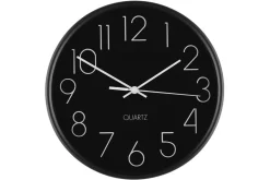 4LIVING SEINÄKELLO HOUR MUSTA 25 CM