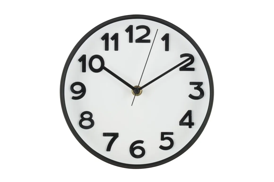 4LIVING SEINÄKELLO ORA MUSTA 20 CM