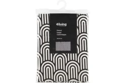 4LIVING VERHOKAPPA CURVE 45X250CM MUSTA