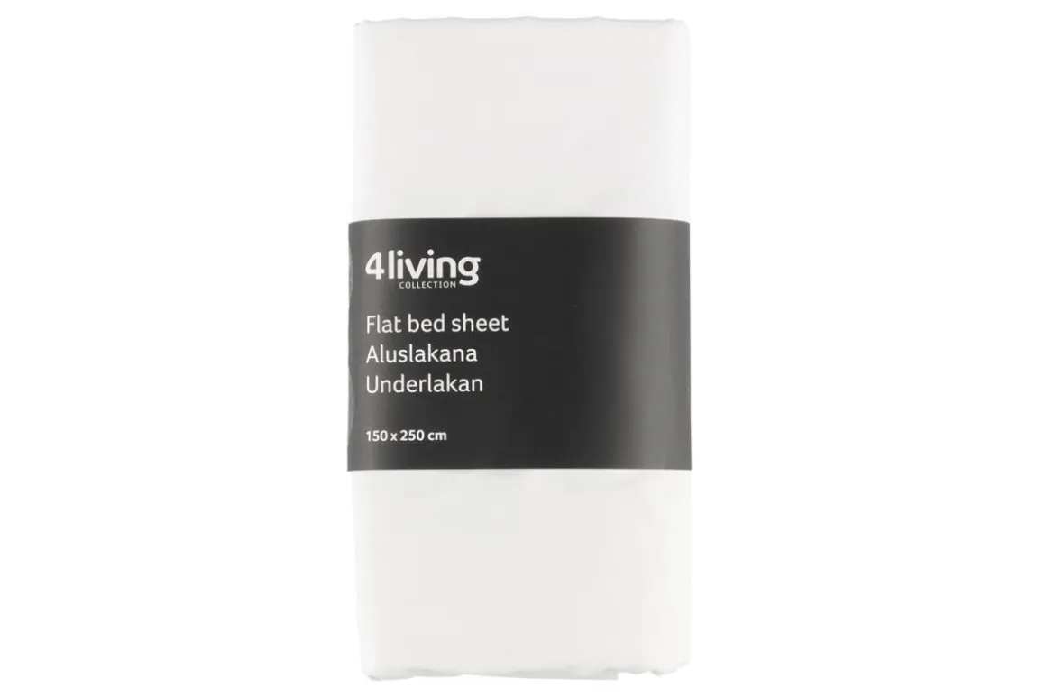 4LIVING ALUSLAKANA 150X250 CM VALKOINEN