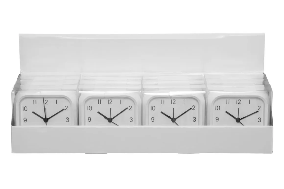 4LIVING HERÄTYSKELLO GLOCUBE VALOLLA VALKOINEN DISPLAY