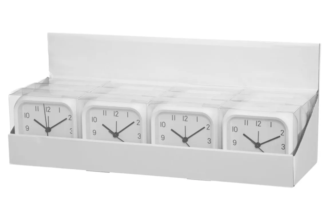 4LIVING HERÄTYSKELLO GLOCUBE VALOLLA VALKOINEN DISPLAY