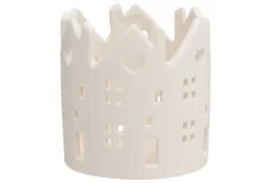4LIVING KYNTTILÄLYHTY CITY VALKOINEN 11,5X11,5X12 CM