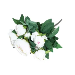 4LIVING PIONI KIMPPU VALKOINEN 50 CM