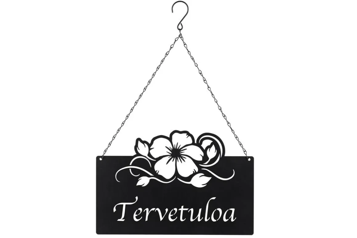 4LIVING PUUTARHAKORISTE TERVETULOA-TEKSTILLÄ