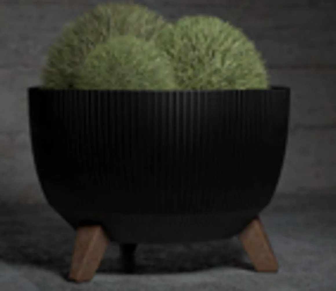 4LIVING RUUKKU ROMA LINE ECO JALALLINEN 40 CM MUSTA