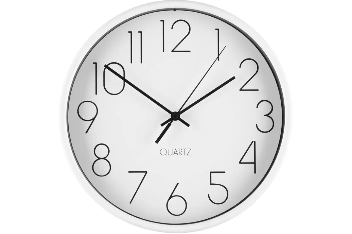 4LIVING SEINÄKELLO HOUR VALKOINEN 25 CM