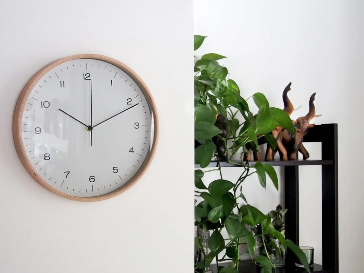 4LIVING SEINÄKELLO VANERI 31 CM