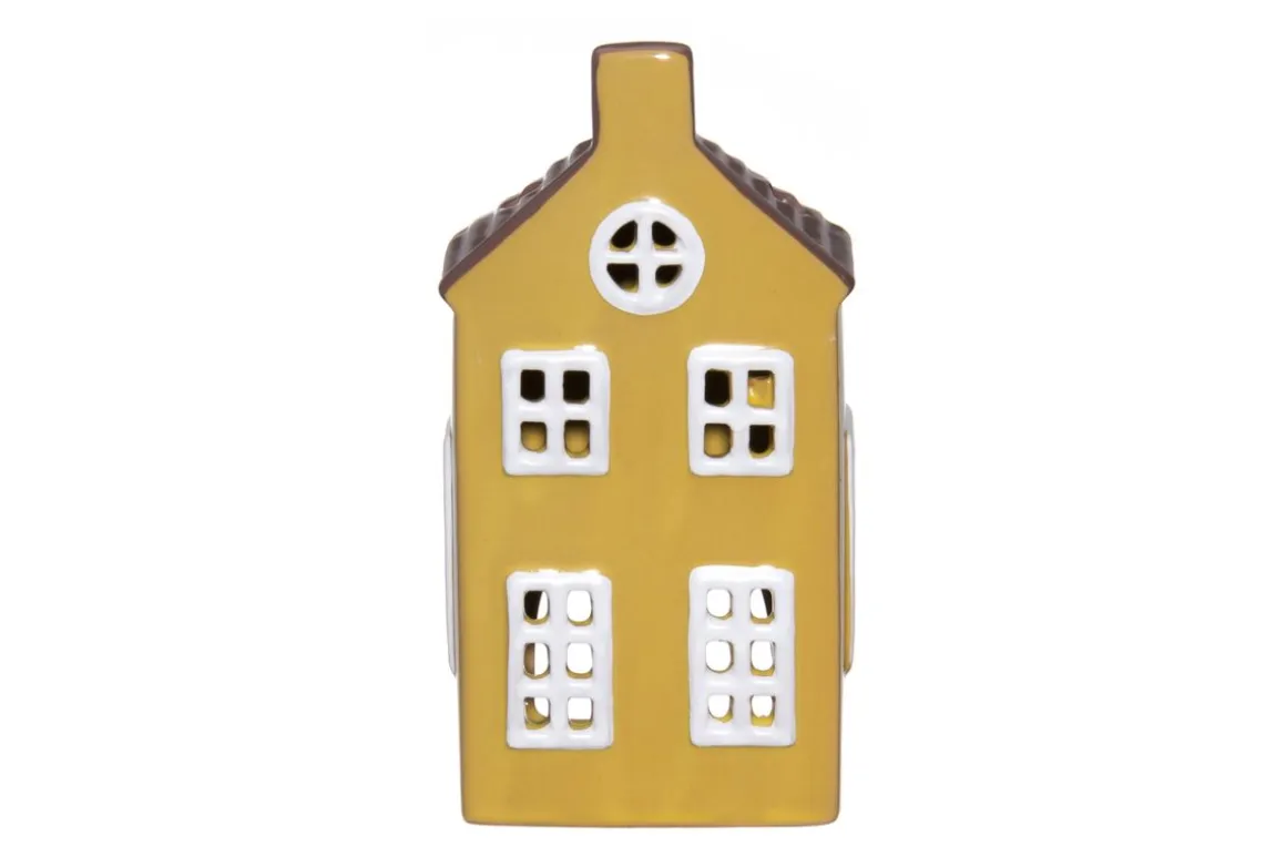 4LIVING TALOLYHTY COPENHAGEN KELTAINEN 15 CM