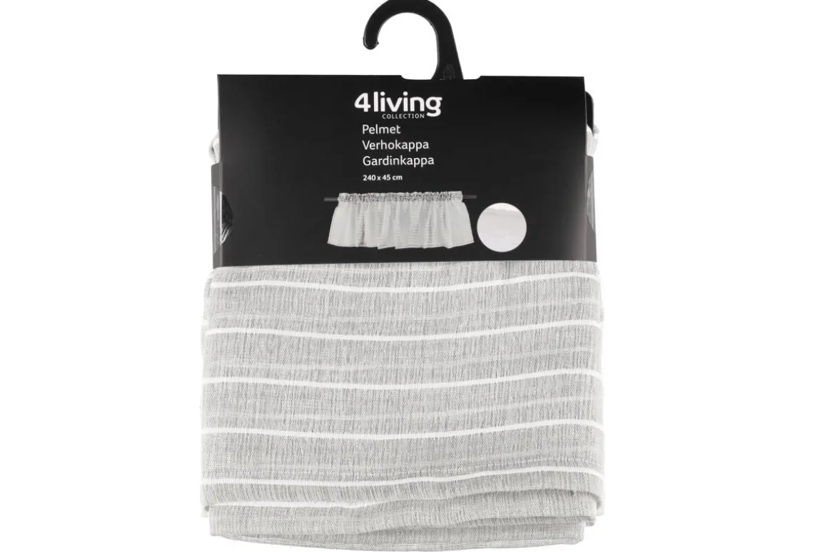 4LIVING VERHOKAPPA ALINA 45X240CM HARMAA