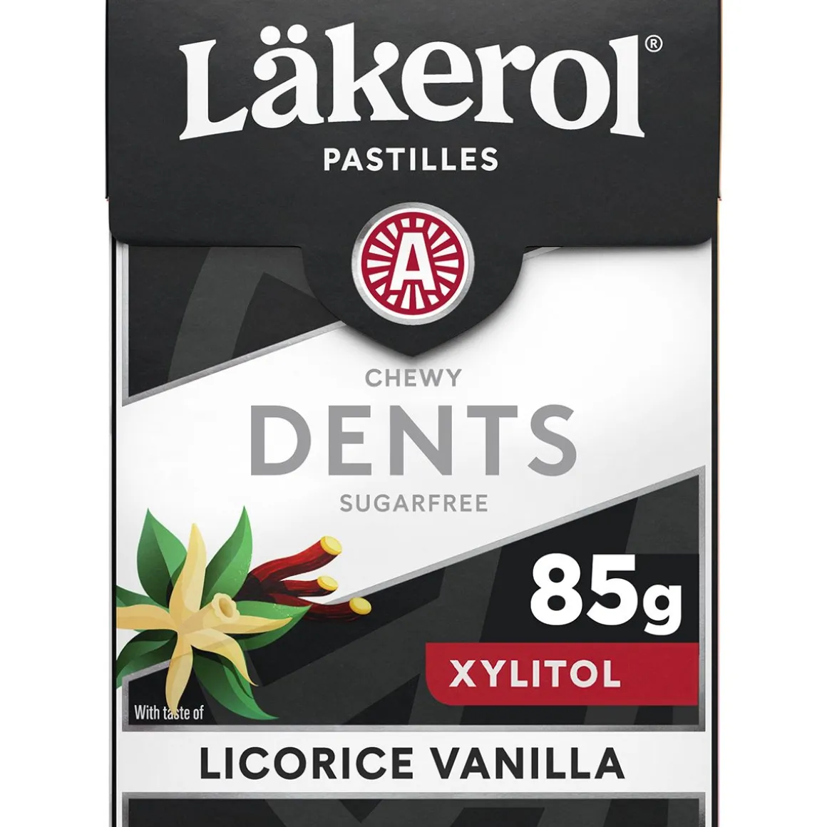 LÄKEROL DENTS LIQUORICE VANILLA 85 G