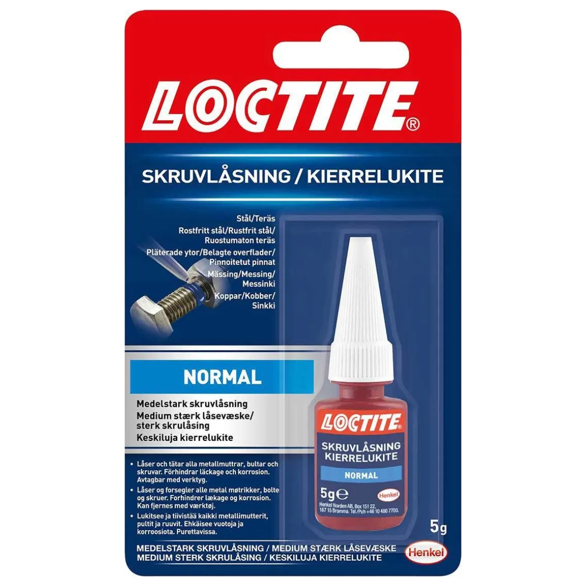 LOCTITE KIERRELUKITE NORMAALI 5 G