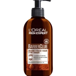 LOREAL MEN EXPERT BARBER CLUB 3 IN 1 WASH PARRALLE, KASVOILLE J 2