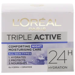 LOREAL TRIPLE ACTIVE KOSTEUTTAVA YÖVOIDE 50 ML