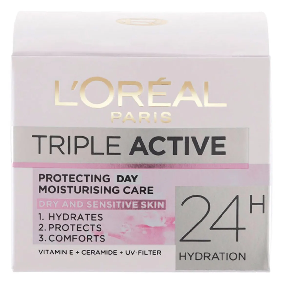LOREAL TRIPLE ACTIVE SUOJAAVA KOSTEUSVOIDE KUIVALLE JA HERKÄLLE 5