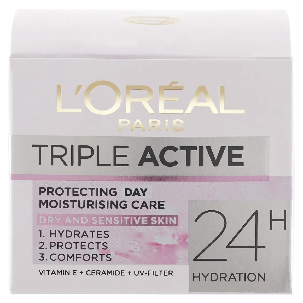 LOREAL TRIPLE ACTIVE SUOJAAVA KOSTEUSVOIDE KUIVALLE JA HERKÄLLE 5