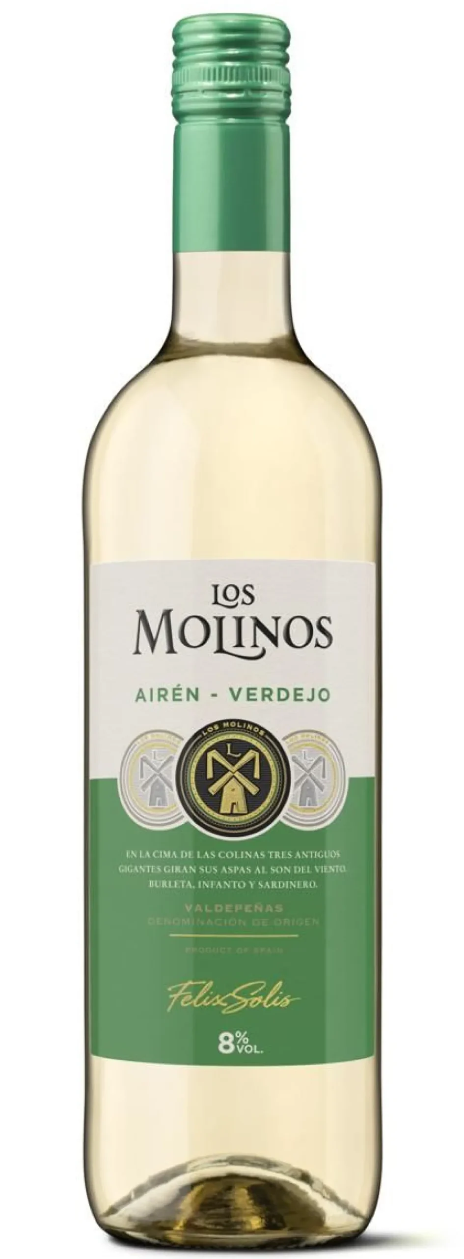 LOS MOLINOS WHITE 8% KLP 750 ML