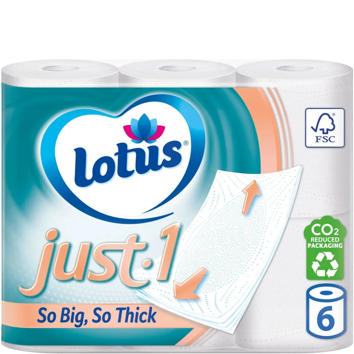 LOTUS JUST 1 WC-PAPERI 6RLL