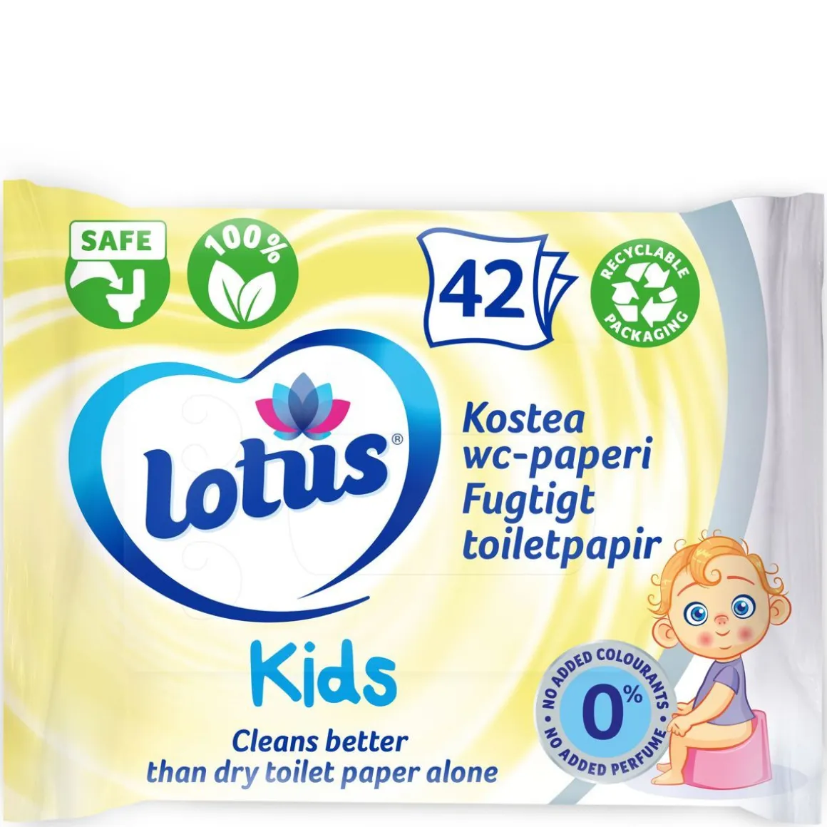 LOTUS KOSTEA WC-PAPERI KIDS 42 KPL