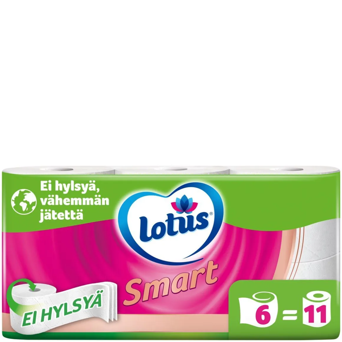 LOTUS SMART WC-PAPERI HYLSYTÖN 6 RLL