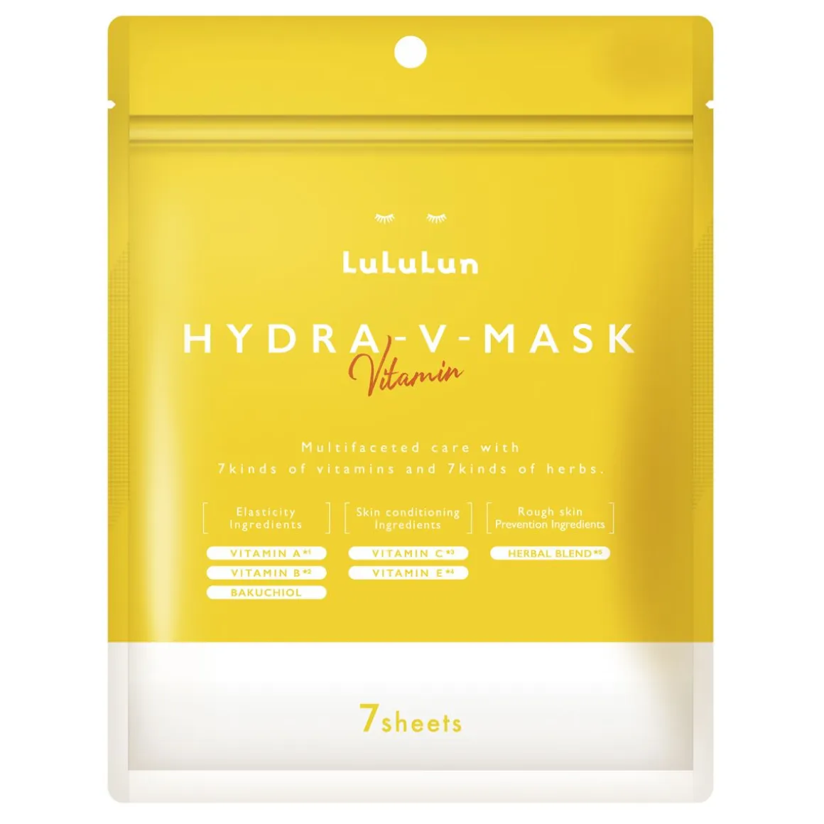 LULULUN HYDRA V-MASK VITAMIN SHEET MASK 7-PACK