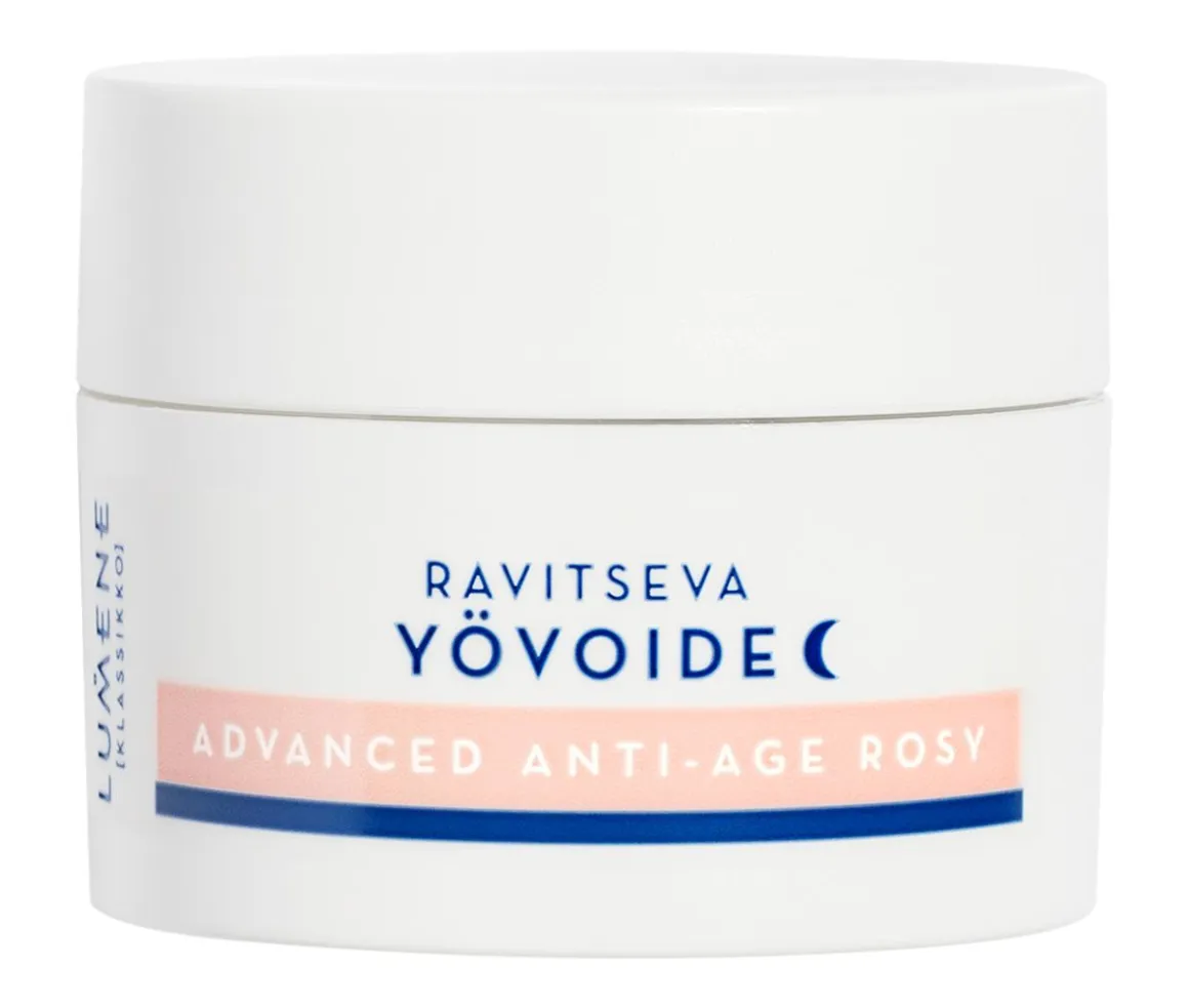 LUMENE KLASSIKKO ADVANCED ANTI-AGE ROSY RAVITSEVA YÖVOIDE 50 ML