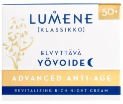 LUMENE KLASSIKKO ADVANCED ANTI-AGE ELVYTTÄVÄ YÖVOIDE 50 ML
