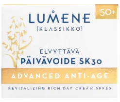 LUMENE KLASSIKKO ADVANCED ANTI-AGE ELVYTTÄVÄ PÄIVÄVOIDE SK 30 50 ML