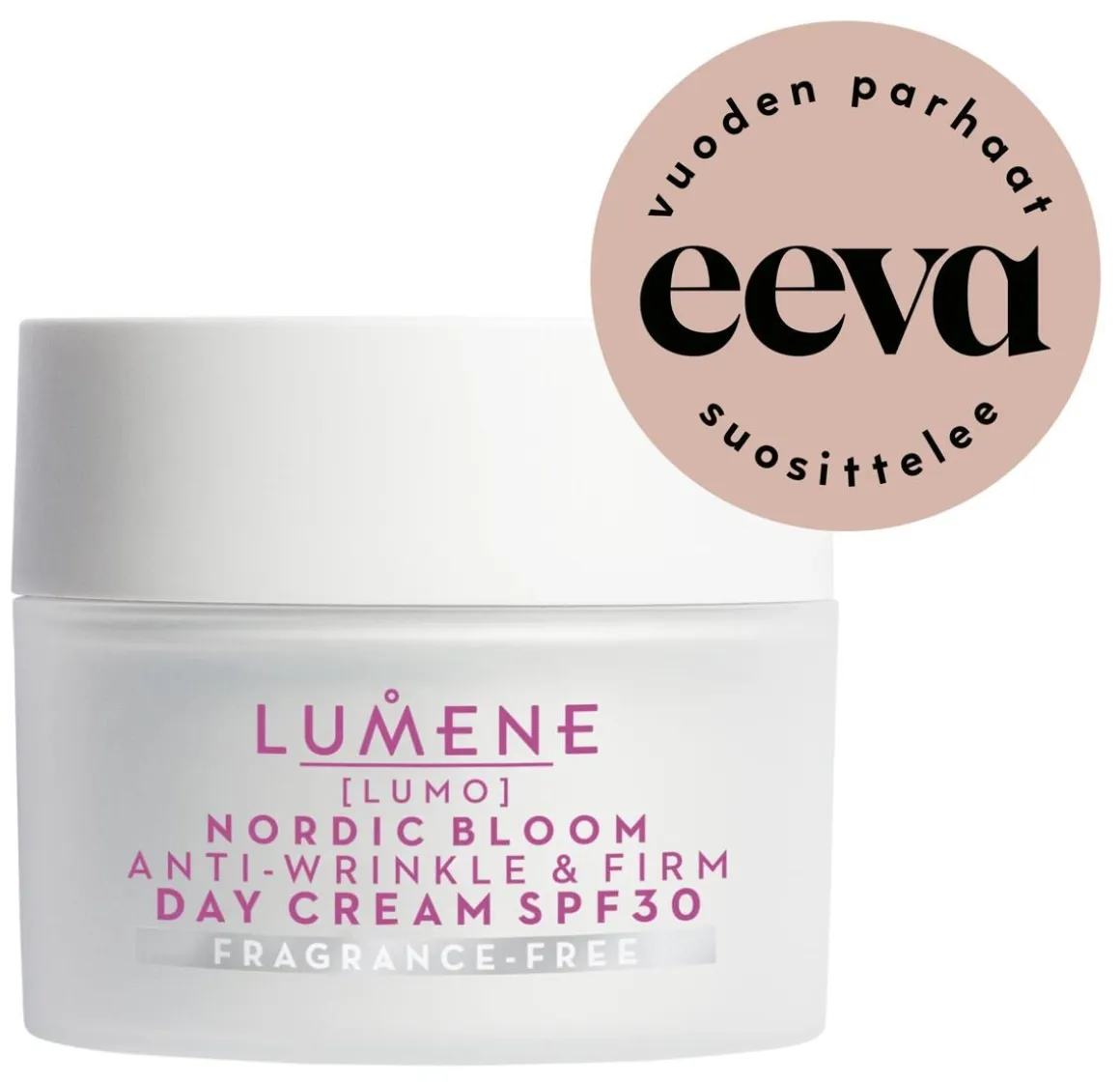LUMENE LUMO KIINTEYTTÄVÄ HAJUSTEETON PÄIVÄVOIDE SK30 50 ML