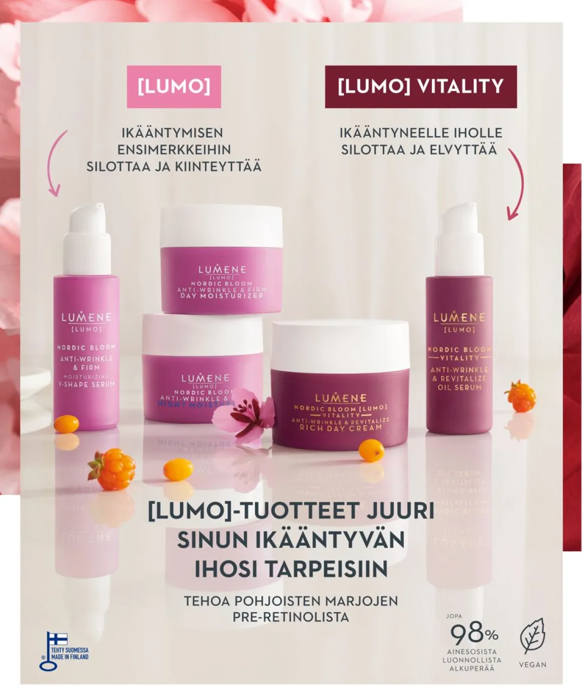 LUMENE LUMO VITALITY SILOTTAVA&ELVYTTÄVÄ ÖLJYSEERUMI 30