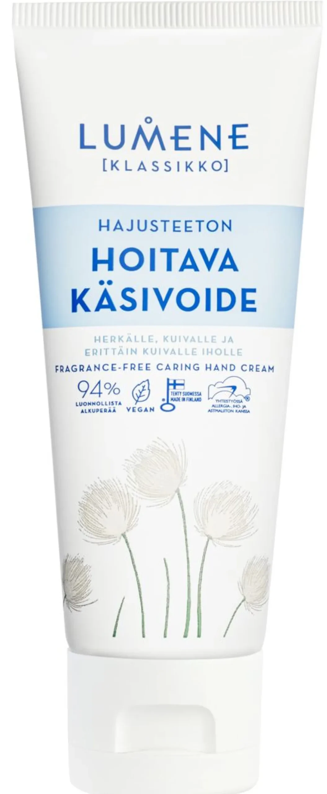LUMENE KLASSIKKO HAJUSTEETON HOITAVA KÄSIVOIDE 100 ML