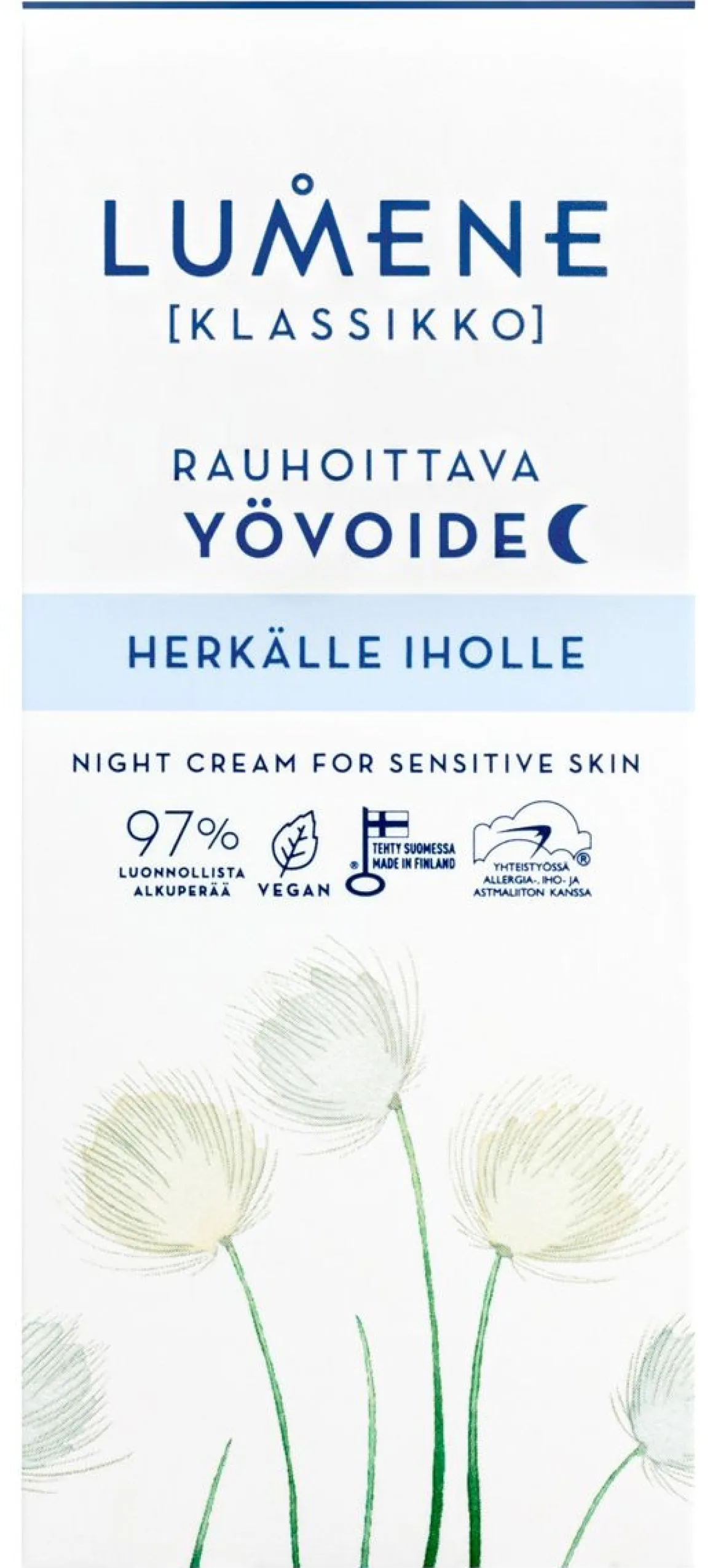 LUMENE KLASSIKKO RAUHOITTAVA YÖVOIDE 50 ML
