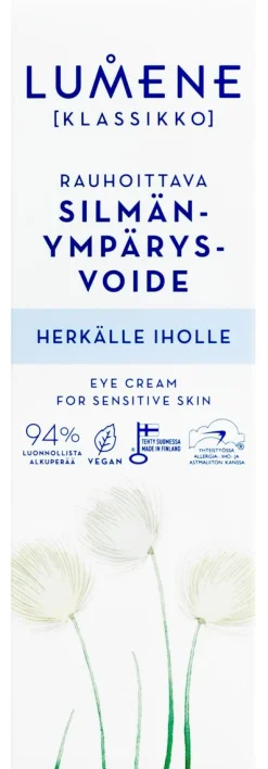 LUMENE KLASSIKKO RAUHOITTAVA SILMÄNYMPÄRYSVOIDE 15 ML