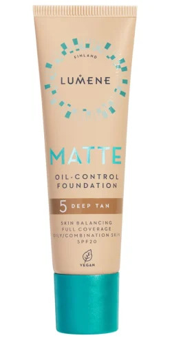 LUMENE MATTE OIL-CONTROL MATTAMEIKKIVOIDE SPF20 5 DEEP TAN