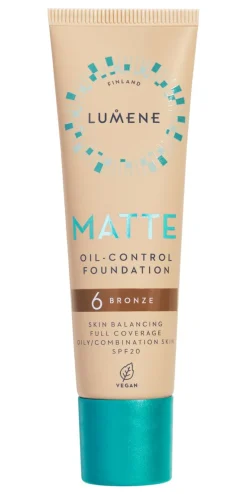 LUMENE MATTE OIL-CONTROL MATTAMEIKKIVOIDE SPF20 6 BRONZE