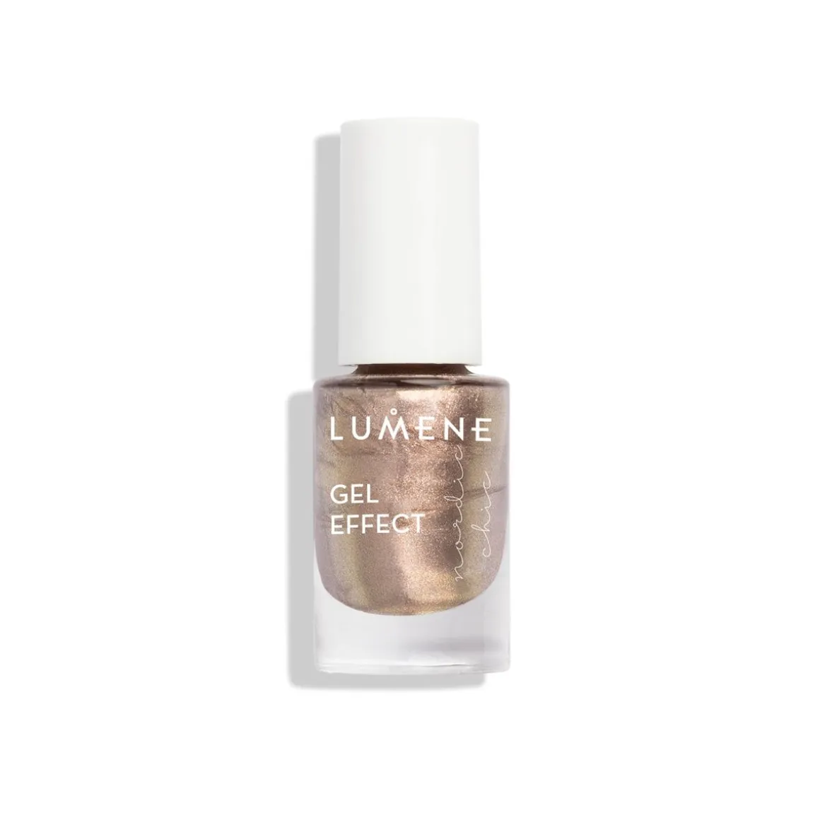 LUMENE NORDIC CHIC GEL EFFECT KYNSILAKKA 74 KULTAA JA HOPEAA