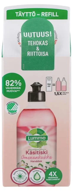 LUMME KÄSITISKIAINE OMENANKUKKA TÄYTTÖPAKKAUS 750 ML