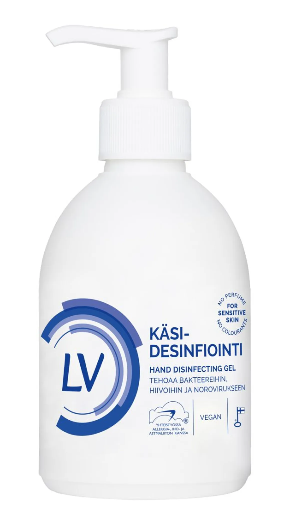 LV KÄSIDESINFIONTI GEELI EN 14476 NORO 300 ML
