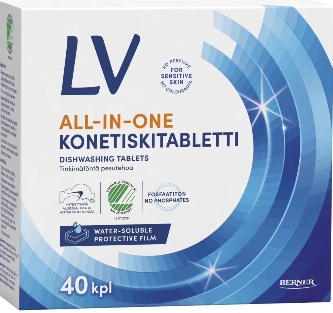 LV ALL-IN-ONE KONETISKITABLETTI 40 KPL