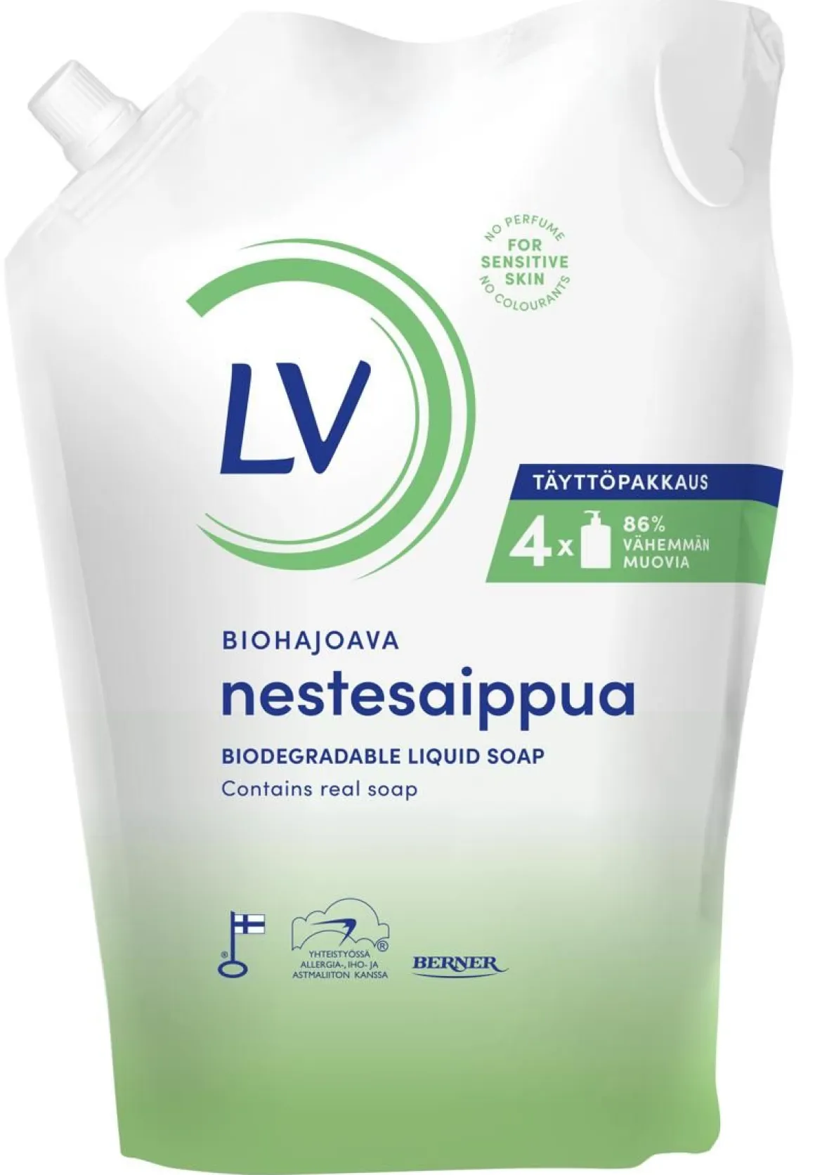 LV BIOHAJOAVA NESTESAIPPUA PUSSIPAKKAUS 1,2 L