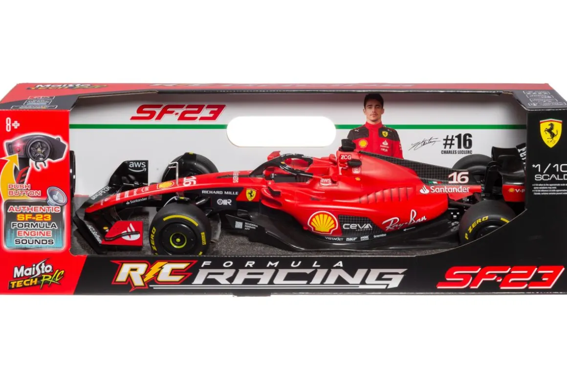 MAISTO TECH 1:10 FORMULA RC - SF -23 16 CHARLES LECLERC AUTO