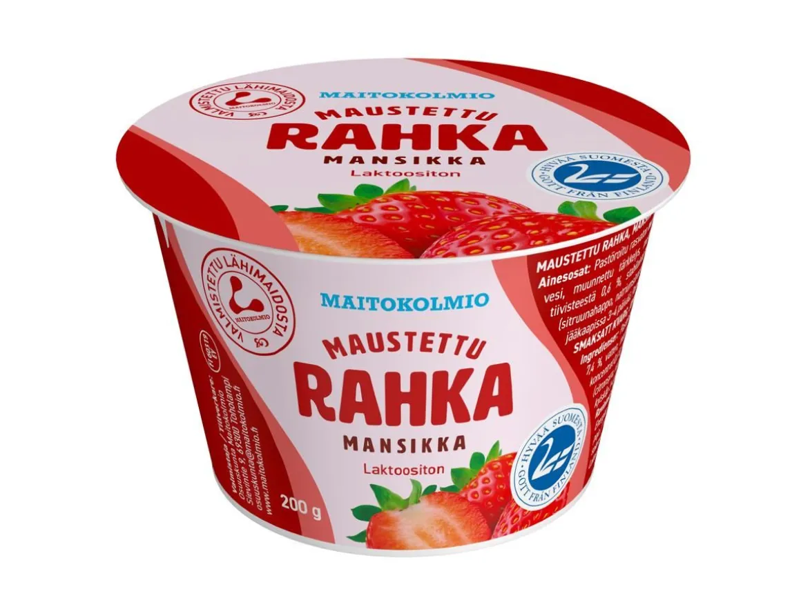 MAITOKOLMIO MAUSTETTU RAHKA MANSIKKA 200 G