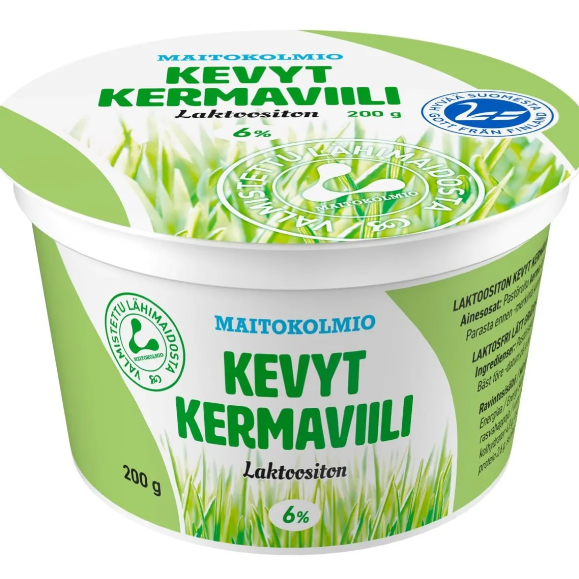 MAITOKOLMIO KEVYT KERMAVIILI 6% LAKTON 200 G