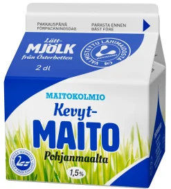 MAITOKOLMIO KEVYTMAITO 2DL 200 ML