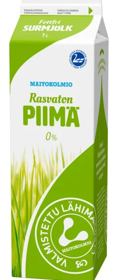 MAITOKOLMIO RASVATON PIIMÄ 1L