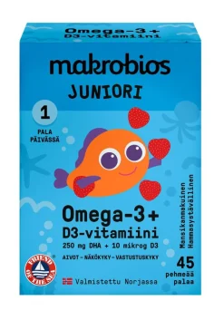 MAKROBIOS JUNIORI OMEGA-3 + D3 45 KPL