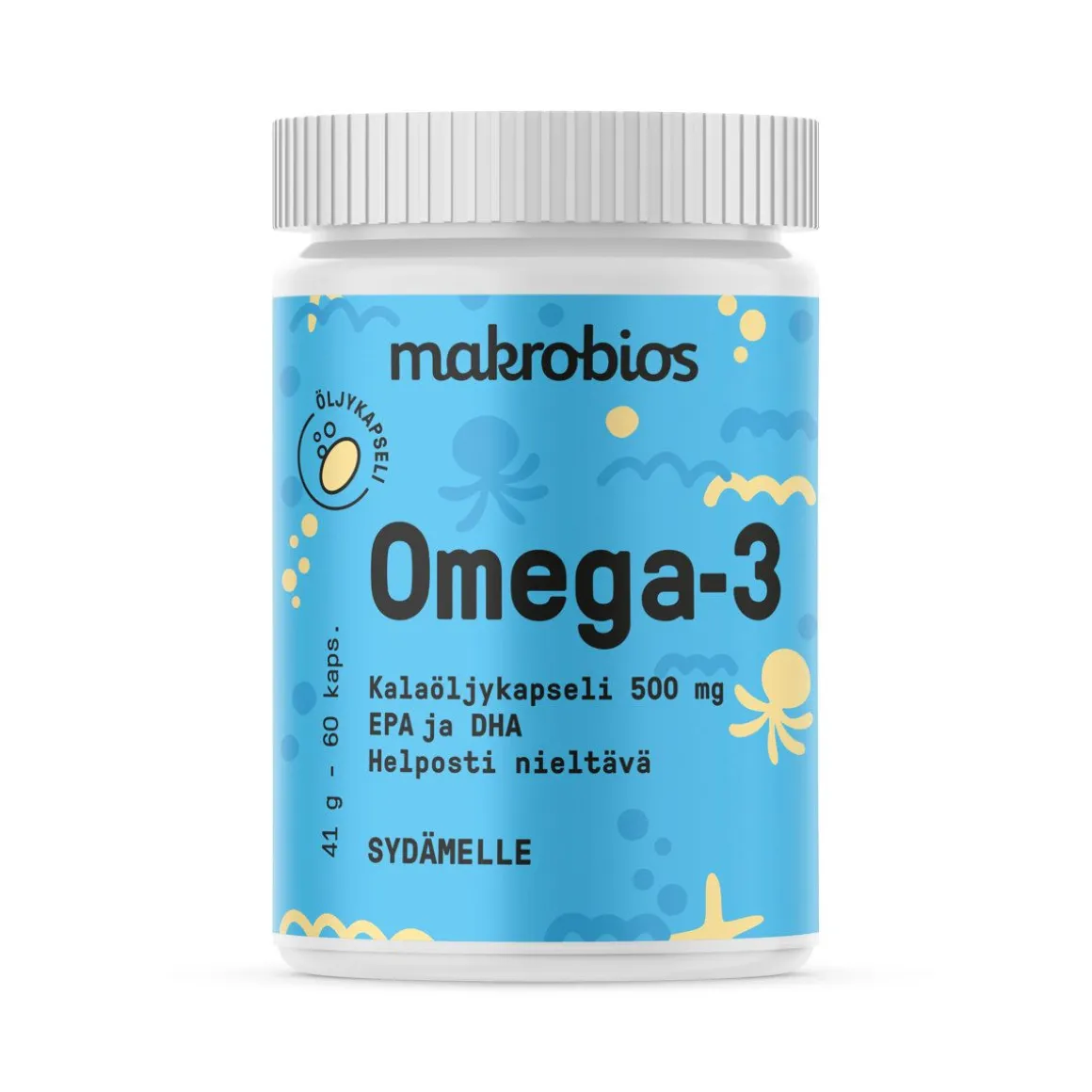 MAKROBIOS OMEGA-3 KAPSELI 60 KPL
